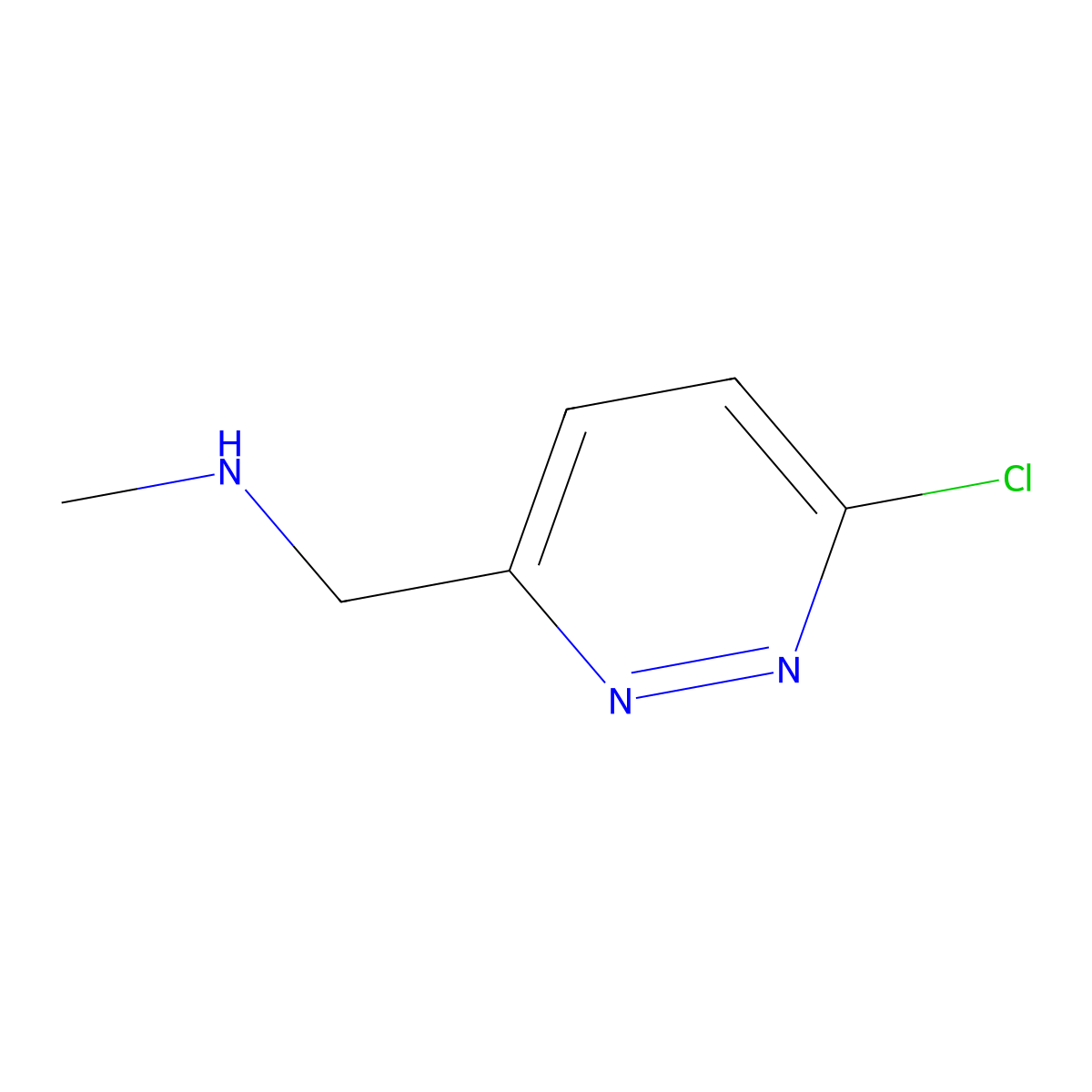 (6-Chloro-pyridazin-3-ylmethyl)-methyl-amine molecular structure, CAS 1353972-21-0