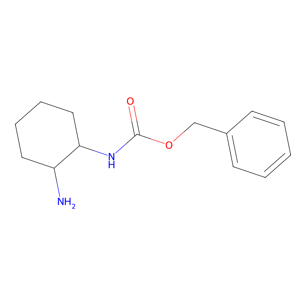 (2-Amino-cyclohexyl)-carbamic acid benzyl ester molecular structure, CAS 1353973-30-4
