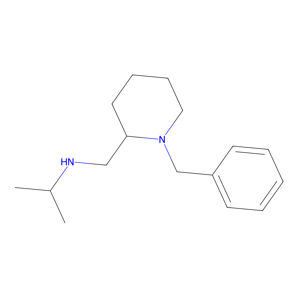 (1-Benzyl-piperidin-2-ylmethyl)-isopropyl-amine molecular structure, CAS 1353973-44-0