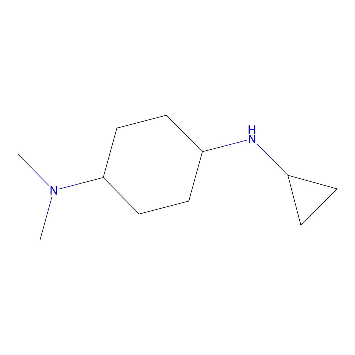N-Cyclopropyl-N',N'-dimethyl-cyclohexane-1,4-diamine molecular structure, CAS 1353973-64-4