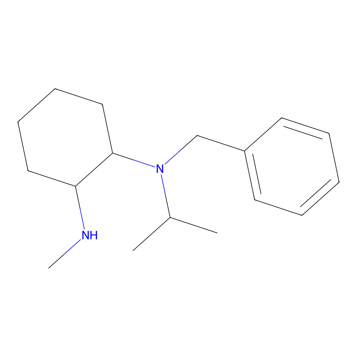 N-Benzyl-N-isopropyl-N'-methyl-cyclohexane-1,2-diamine molecular structure, CAS 1353973-78-0
