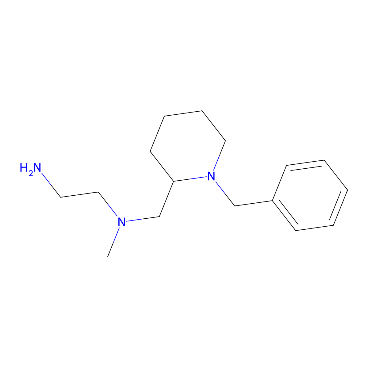 N1-((1-Benzylpiperidin-2-yl)methyl)-N1-methylethane-1,2-diamine molecular structure, CAS 1353974-34-1