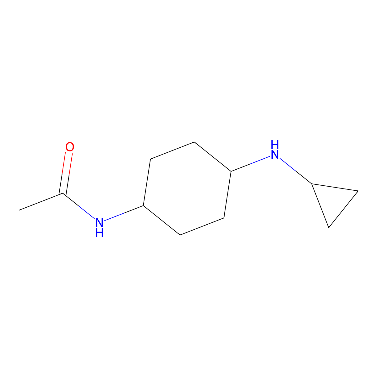 N-(4-Cyclopropylamino-cyclohexyl)-acetamide molecular structure, CAS 1353979-26-6