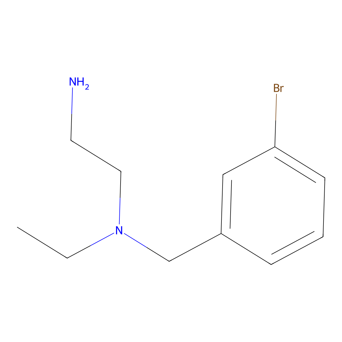 (2-Aminoethyl)((3-bromophenyl)methyl)ethylamine molecular structure, CAS 1353979-43-7