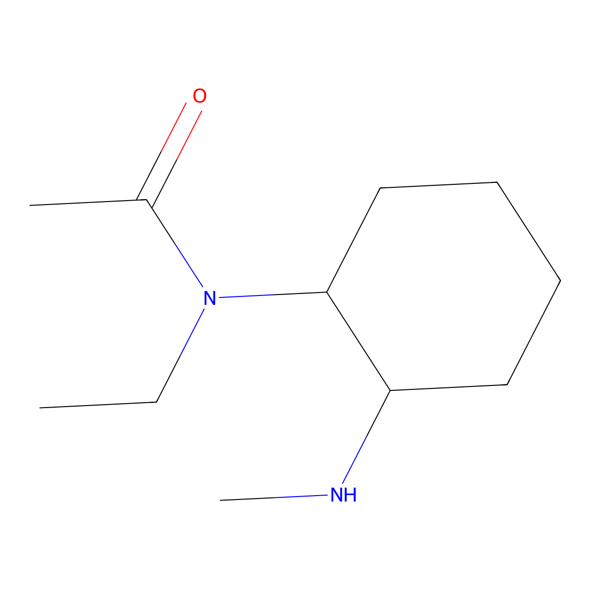 N-Ethyl-N-(2-methylamino-cyclohexyl)-acetamide molecular structure, CAS 1353979-48-2