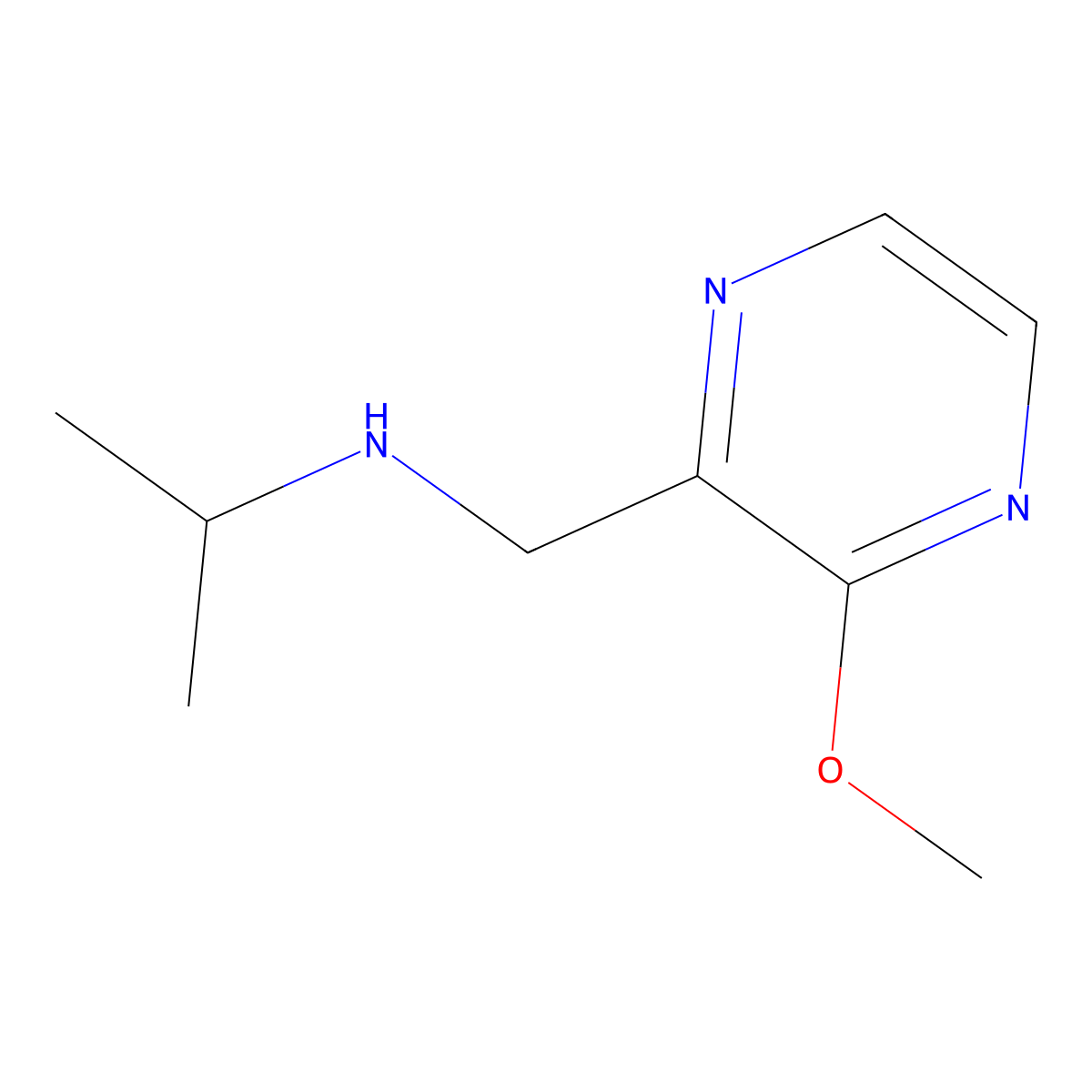 Isopropyl-(3-methoxy-pyrazin-2-ylmethyl)-amine molecular structure, CAS 1353979-94-8