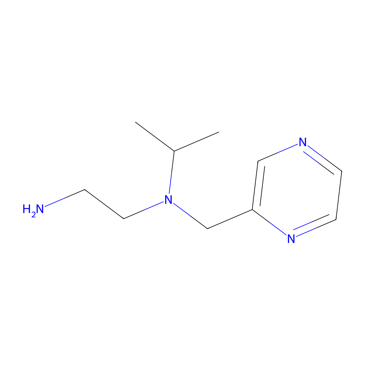 N1-Isopropyl-N1-(pyrazin-2-ylmethyl)ethane-1,2-diamine molecular structure, CAS 1353980-44-5