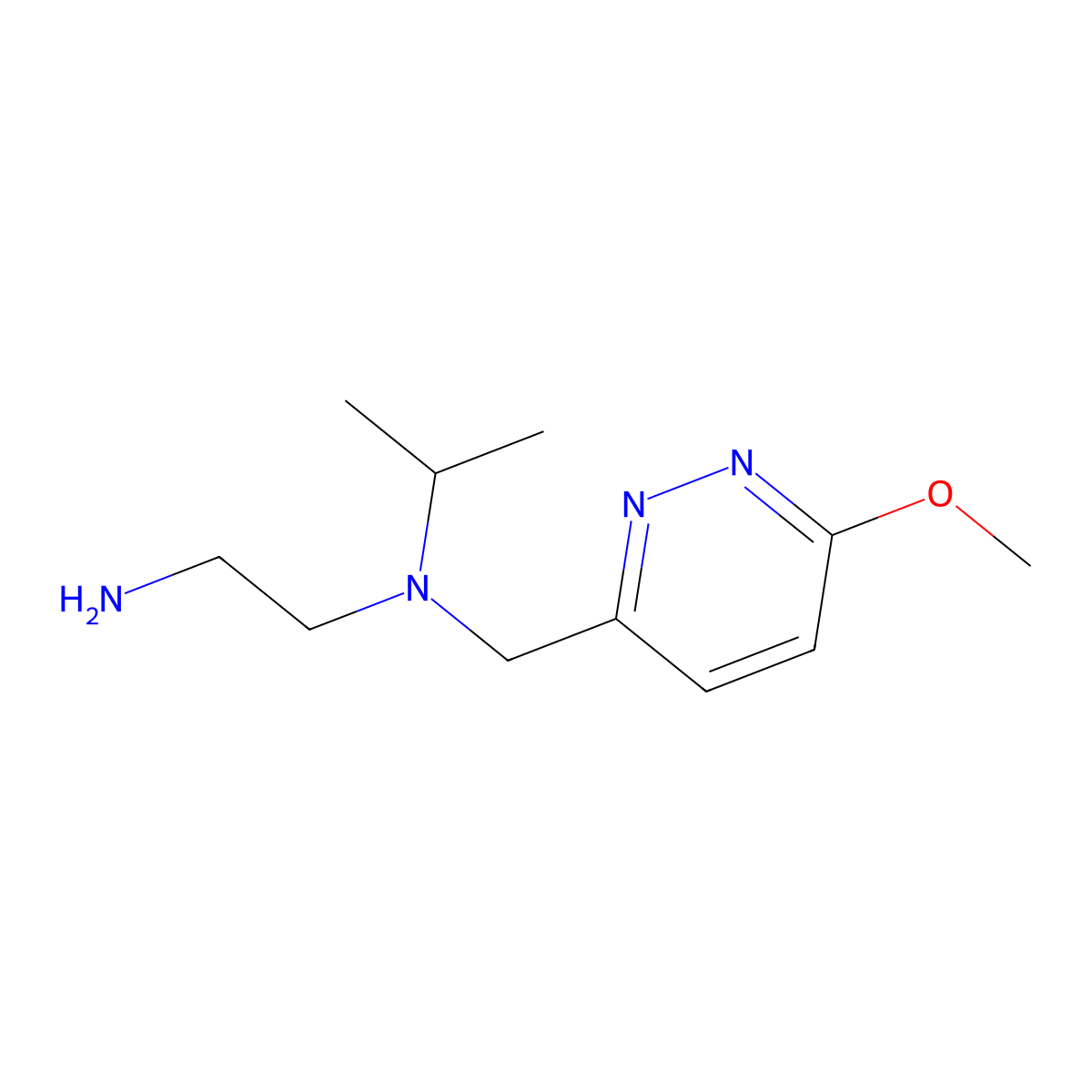 N1-Isopropyl-N1-((6-methoxypyridazin-3-yl)methyl)ethane-1,2-diamine molecular structure, CAS 1353980-59-2