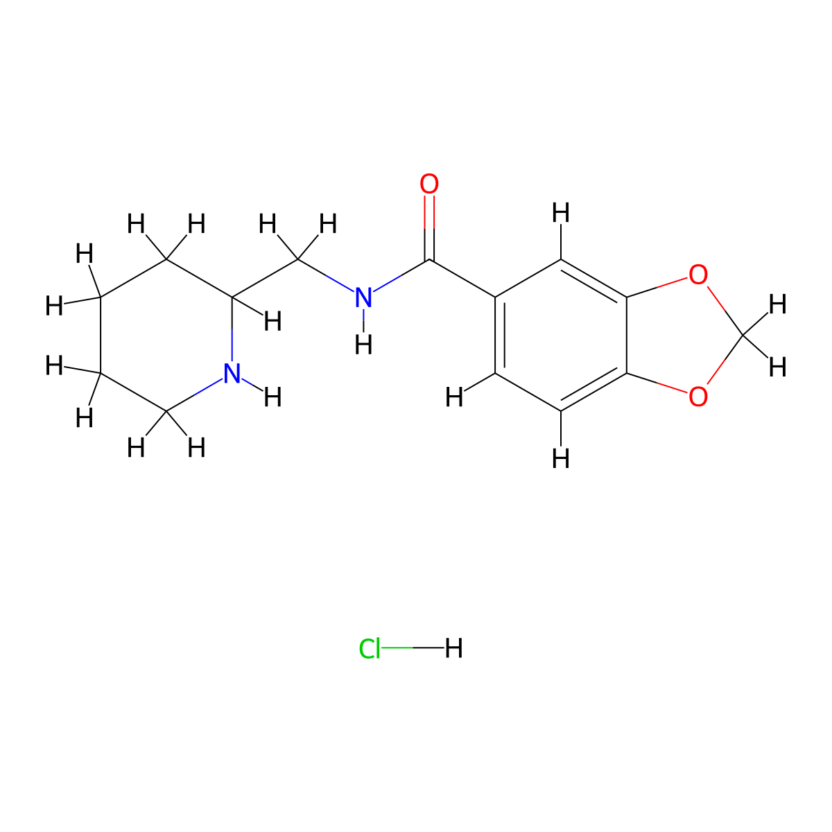 N-(Piperidin-2-ylmethyl)benzo[d][1,3]dioxole-5-carboxamide hydrochloride molecular structure, CAS 1353980-62-7