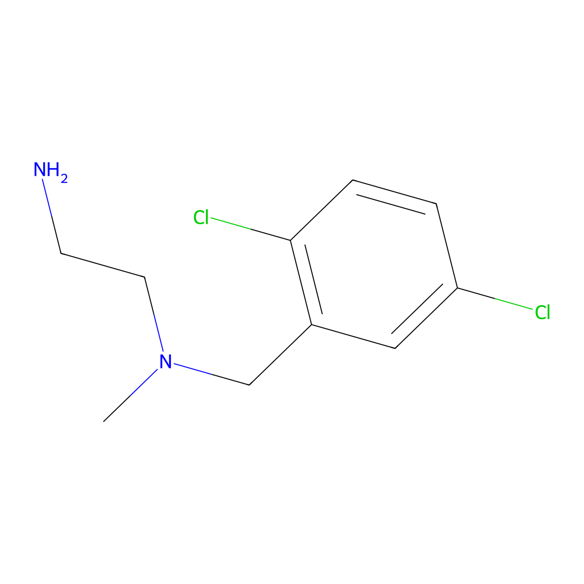 N1-(2,5-Dichlorobenzyl)-N1-methylethane-1,2-diamine molecular structure, CAS 1353981-65-3