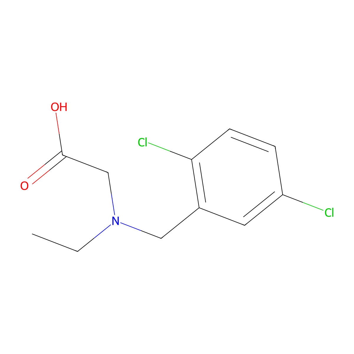 [(2,5-Dichloro-benzyl)-ethyl-amino]-acetic acid molecular structure, CAS 1353982-83-8