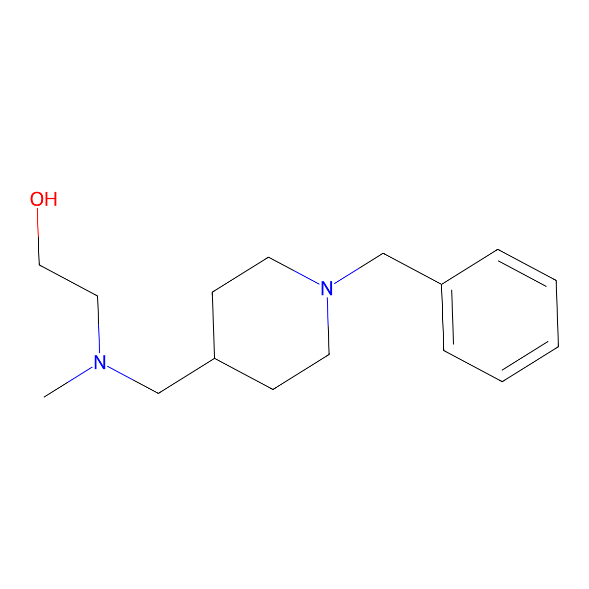 2-[(1-Benzyl-piperidin-4-ylmethyl)-methyl-amino]-ethanol molecular structure, CAS 1353982-91-8