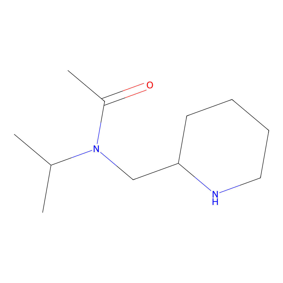 N-Isopropyl-N-piperidin-2-ylmethyl-acetamide molecular structure, CAS 1353983-06-8