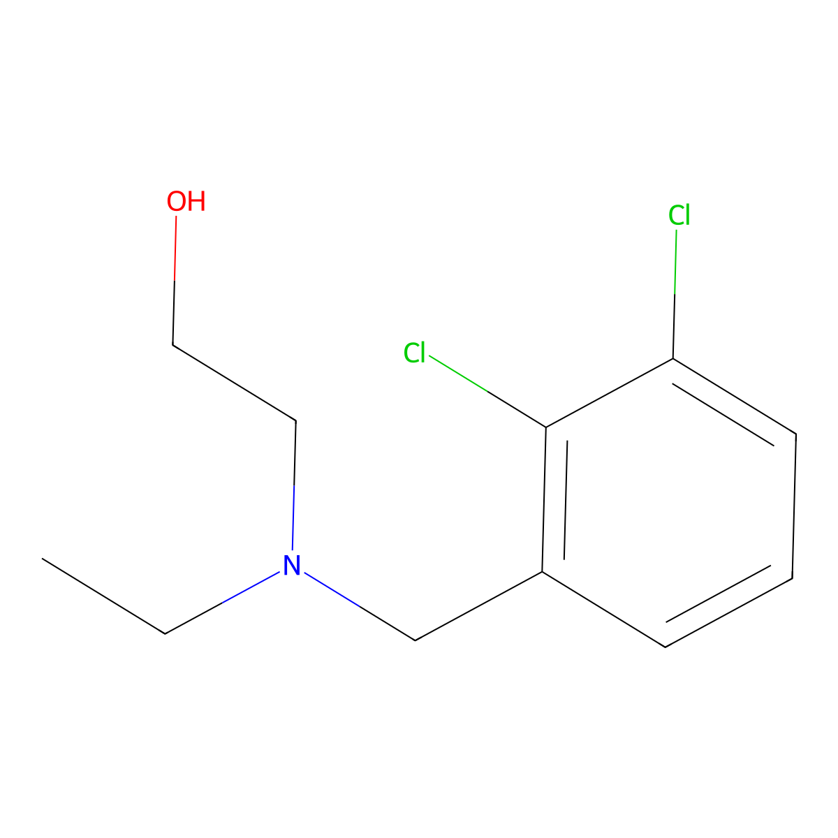 2-[(2,3-Dichloro-benzyl)-ethyl-amino]-ethanol molecular structure, CAS 1353983-37-5