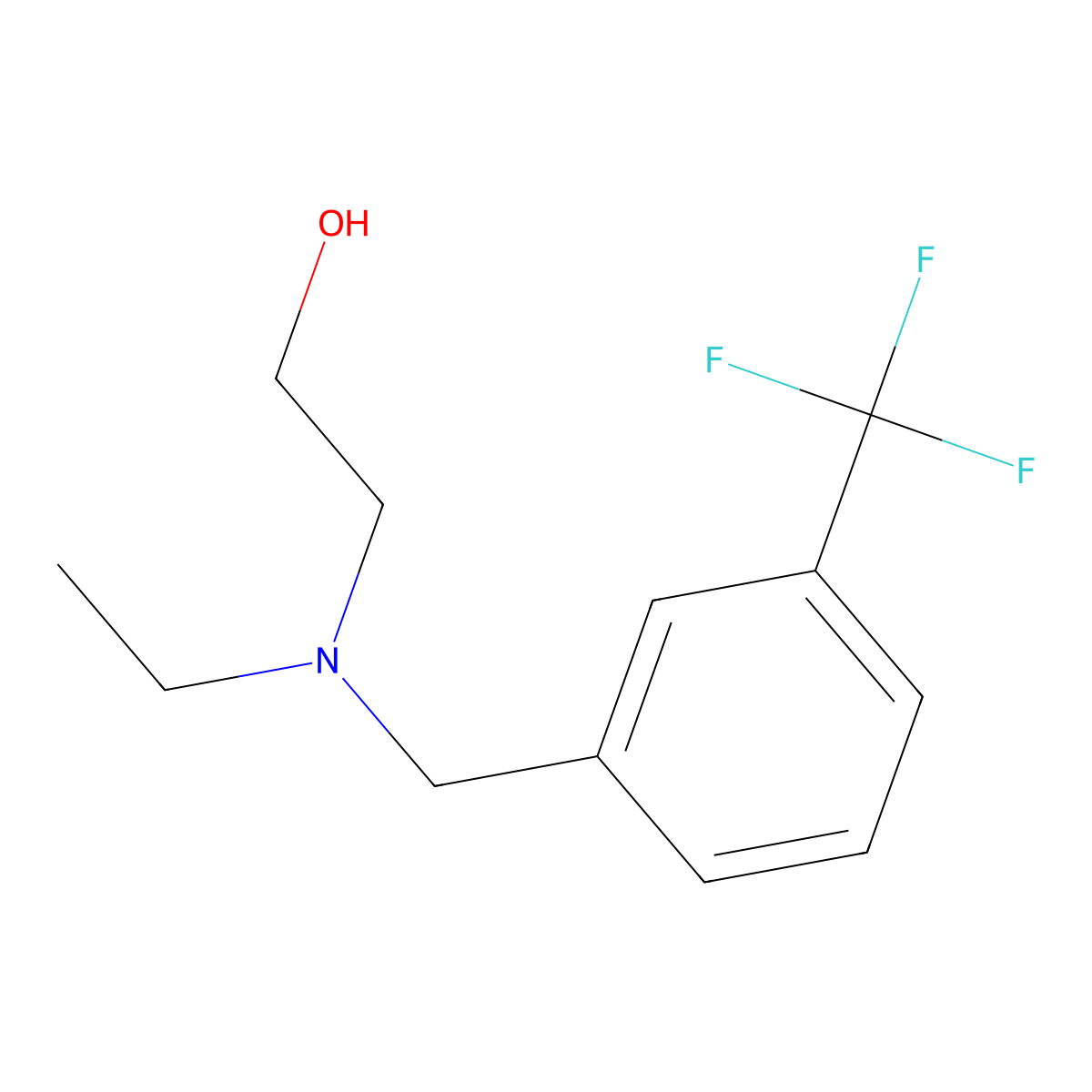 2-[Ethyl-(3-trifluoromethyl-benzyl)-amino]-ethanol molecular structure, CAS 1353983-43-3