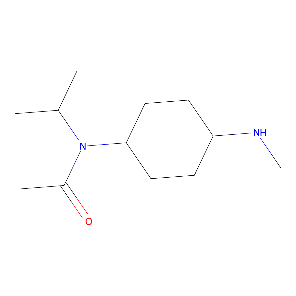 N-Isopropyl-N-(4-methylamino-cyclohexyl)-acetamide molecular structure, CAS 1353984-08-3