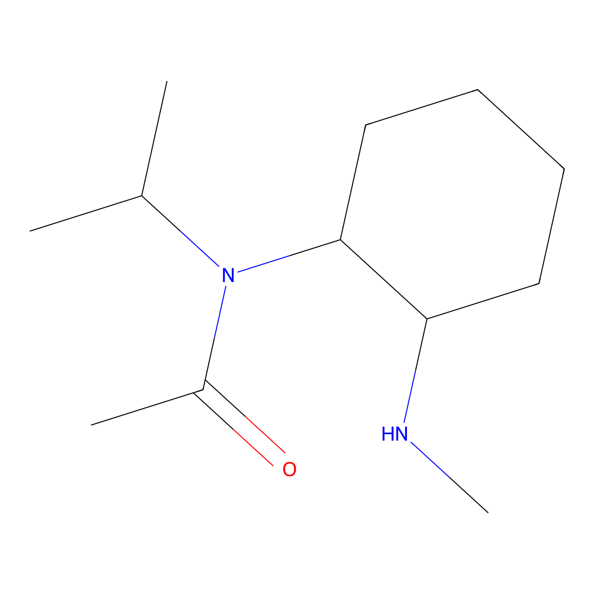 N-Isopropyl-N-(2-methylamino-cyclohexyl)-acetamide molecular structure, CAS 1353984-11-8