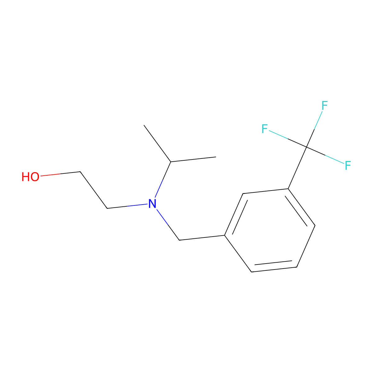 2-[Isopropyl-(3-trifluoromethyl-benzyl)-amino]-ethanol molecular structure, CAS 1353985-63-3
