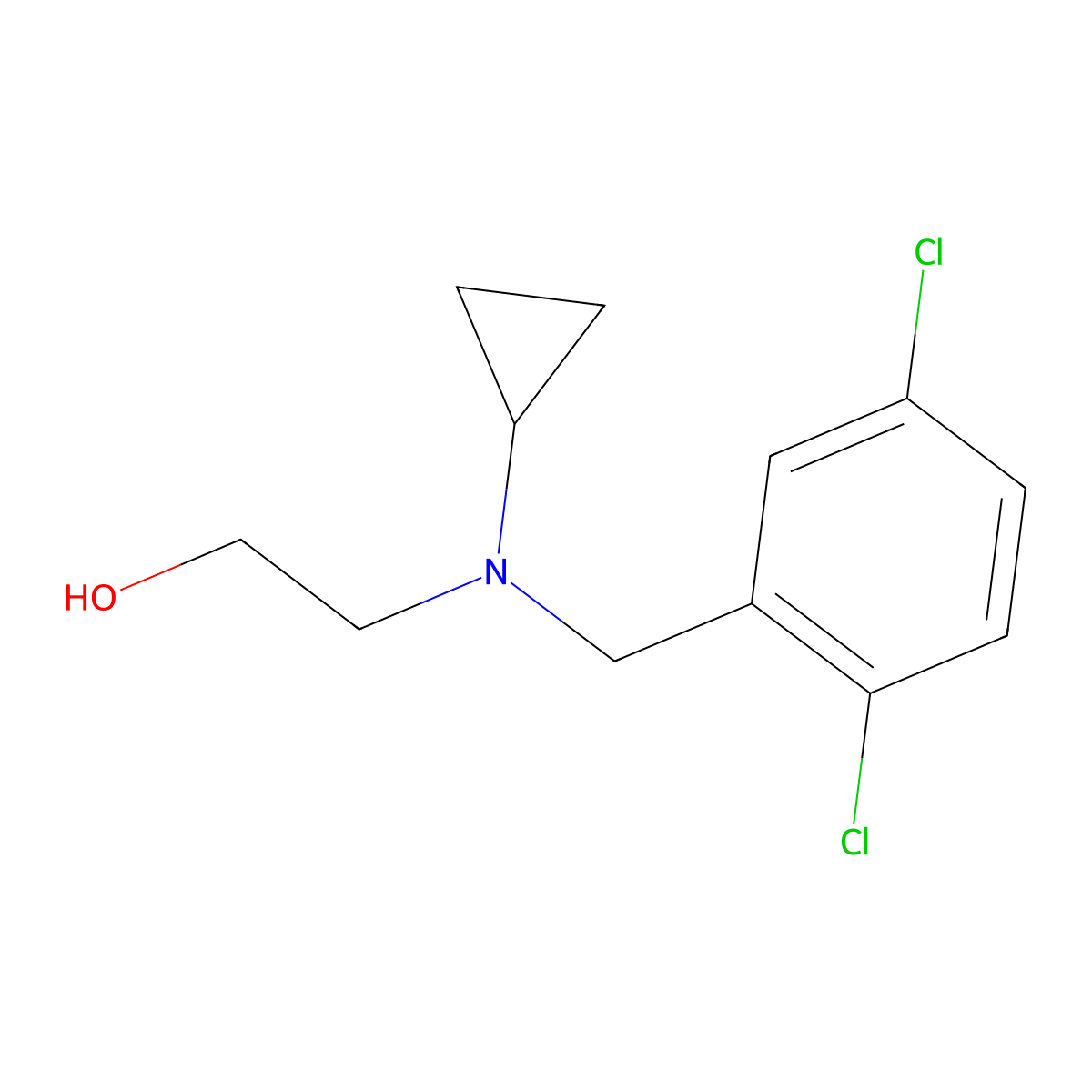 2-[Cyclopropyl-(2,5-dichloro-benzyl)-amino]-ethanol molecular structure, CAS 1353986-21-6