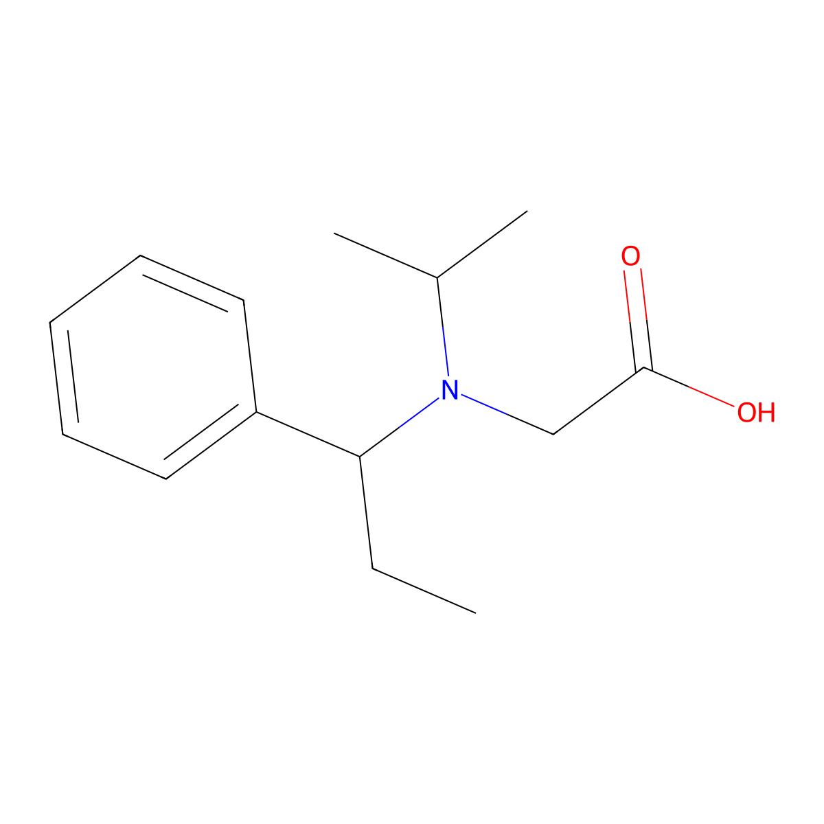 [Isopropyl-(1-phenyl-propyl)-amino]-acetic acid molecular structure, CAS 1353986-54-5