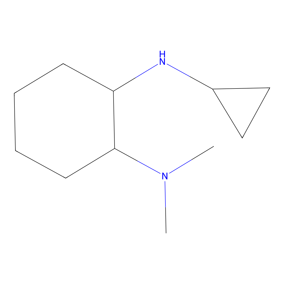N-Cyclopropyl-N',N'-dimethyl-cyclohexane-1,2-diamine molecular structure, CAS 1353986-91-0