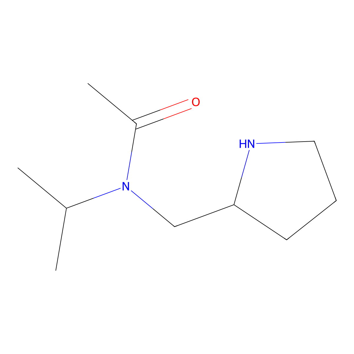 N-Isopropyl-N-pyrrolidin-2-ylmethyl-acetamide molecular structure, CAS 1353987-02-6