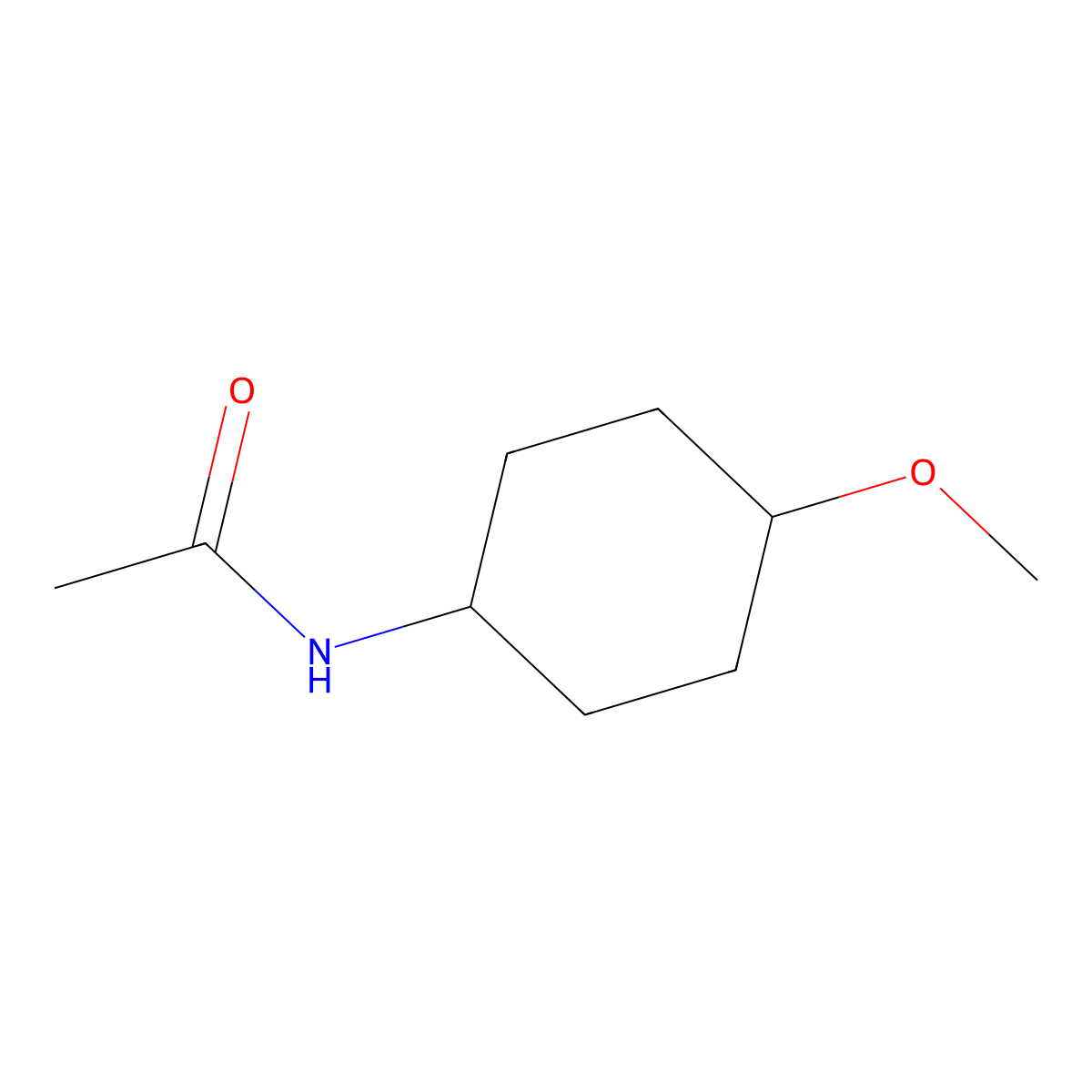 N-(4-Methoxy-cyclohexyl)-acetamide molecular structure, CAS 1353989-46-4