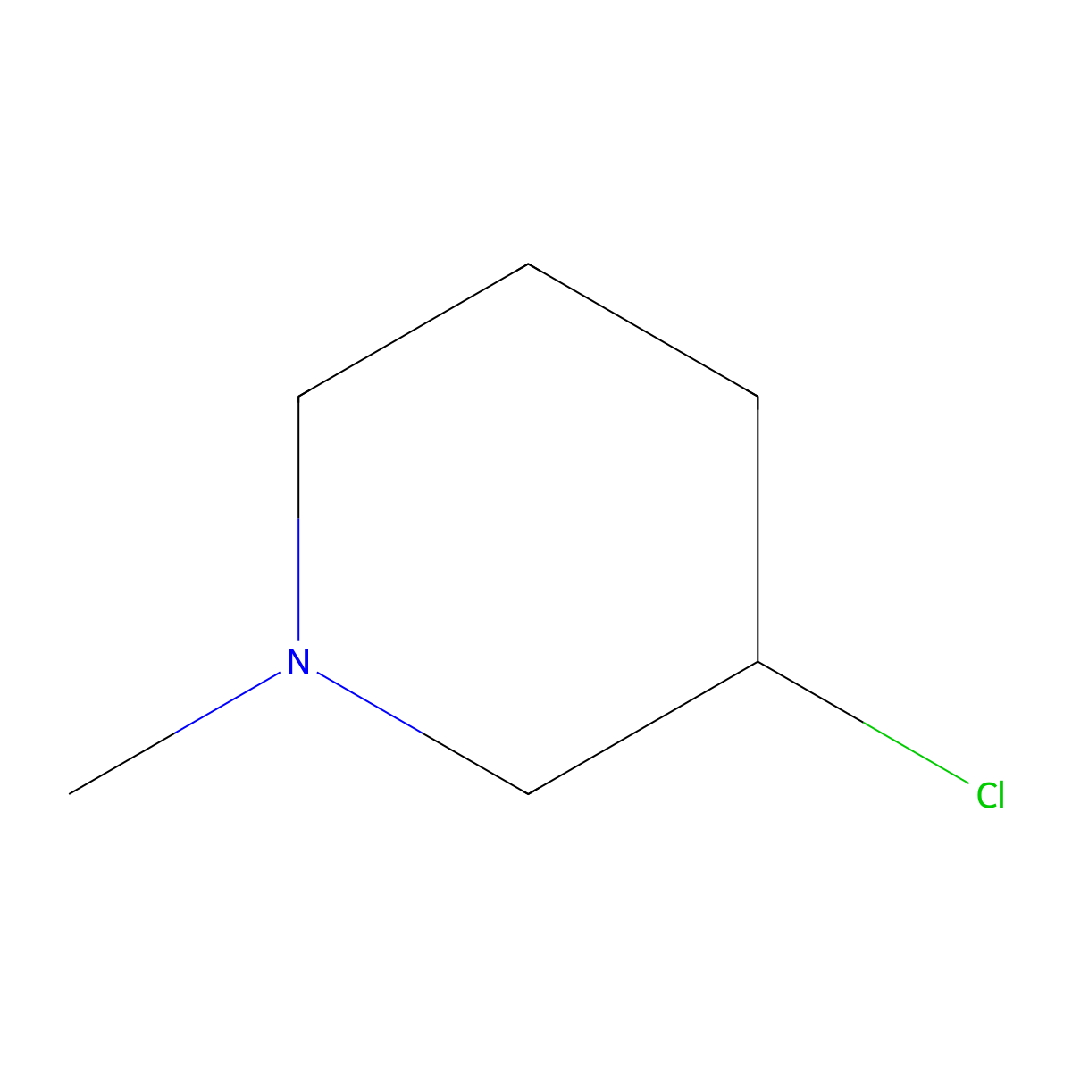 (R)-3-Chloro-1-methyl-piperidine molecular structure, CAS 1353993-68-6