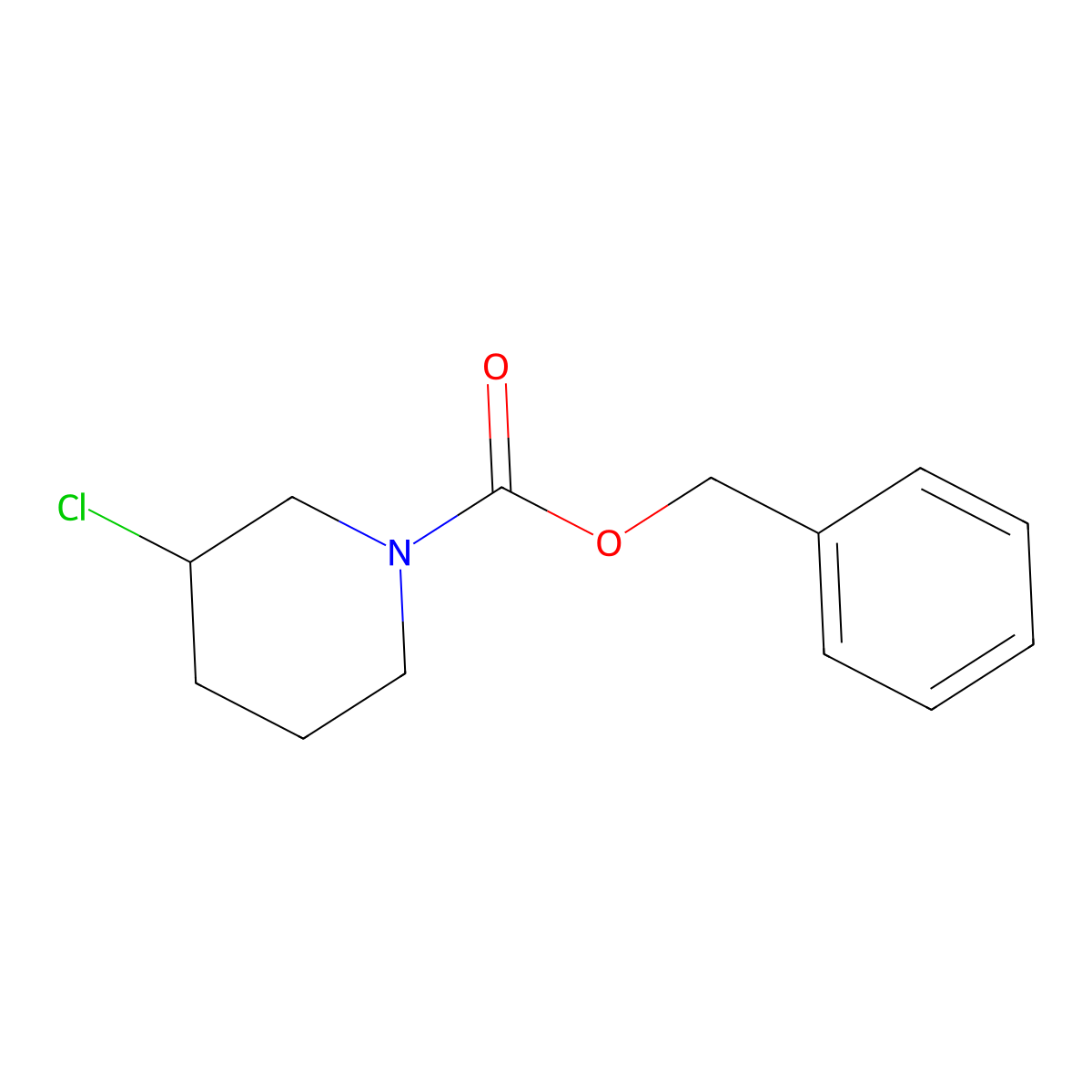 (R)-3-Chloro-piperidine-1-carboxylic acid benzyl ester molecular structure, CAS 1353996-60-7