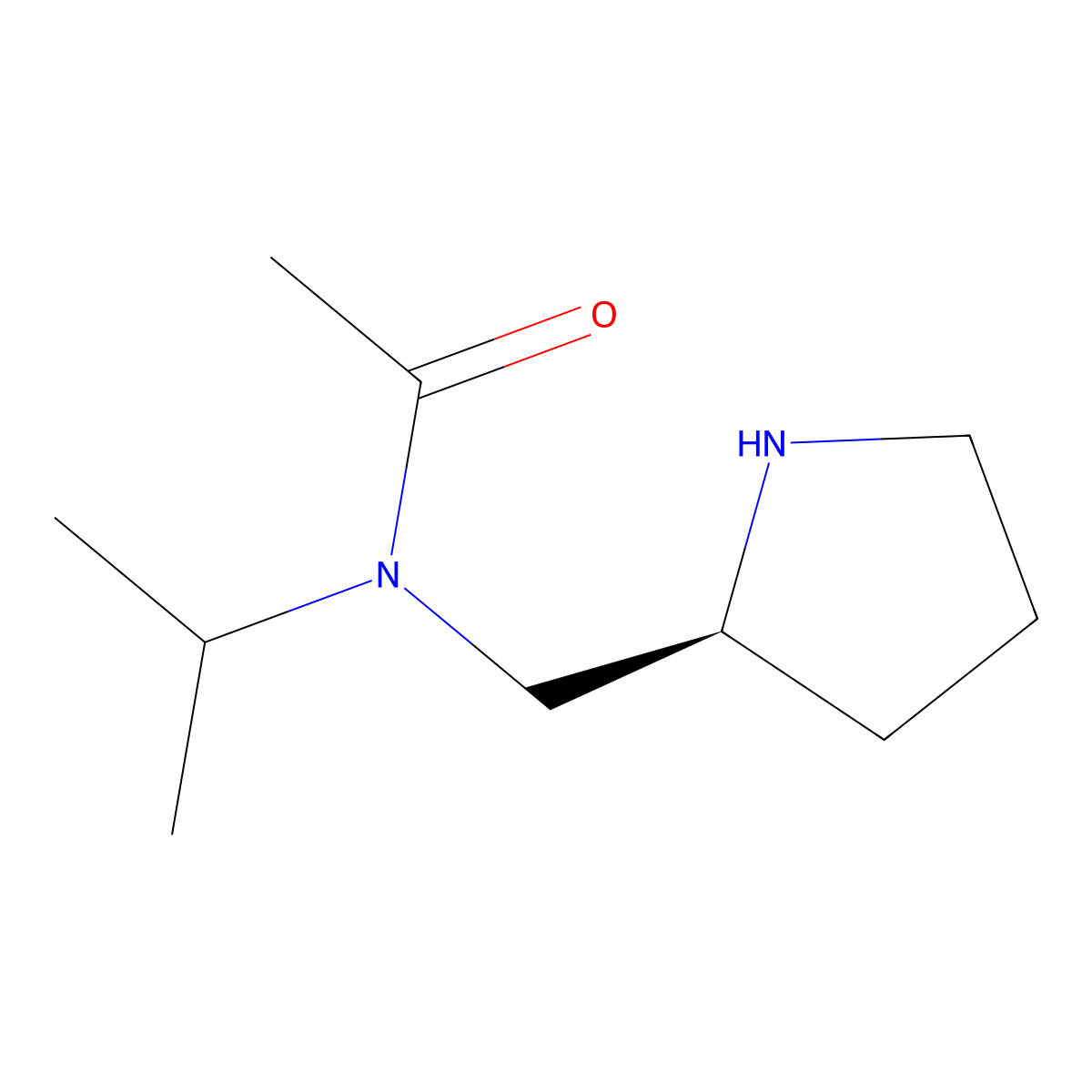 (S)-N-Isopropyl-N-(pyrrolidin-2-ylmethyl)acetamide molecular structure, CAS 1353999-76-4