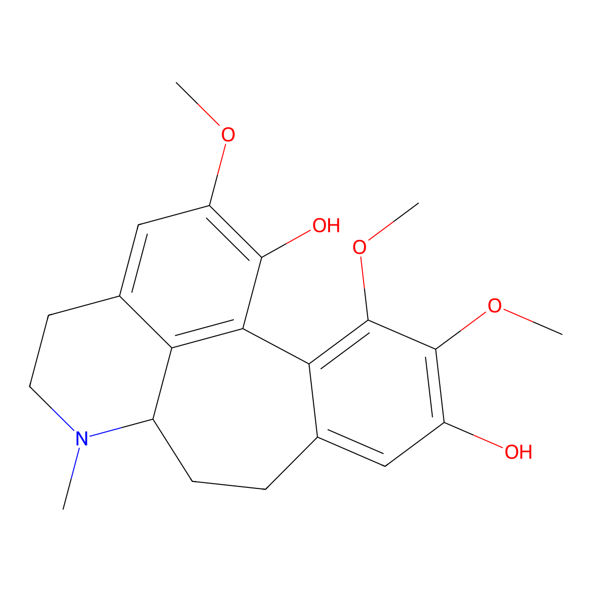 Floramultine molecular structure, CAS 1354-66-1