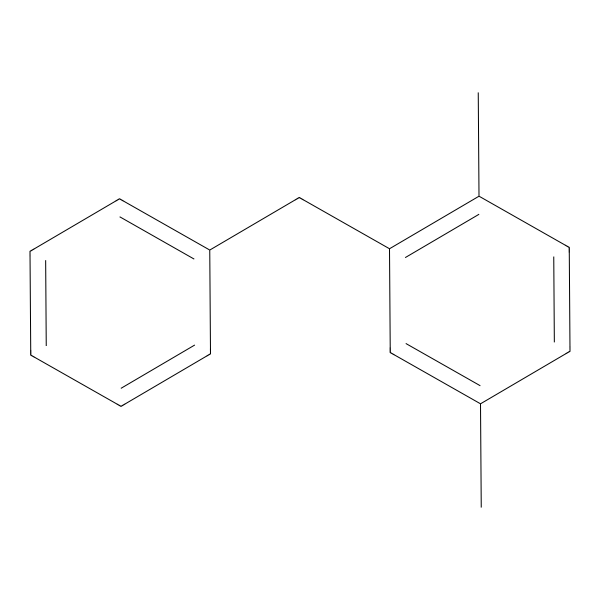 2,5-Dimethyldiphenylmethane molecular structure, CAS 13540-50-6