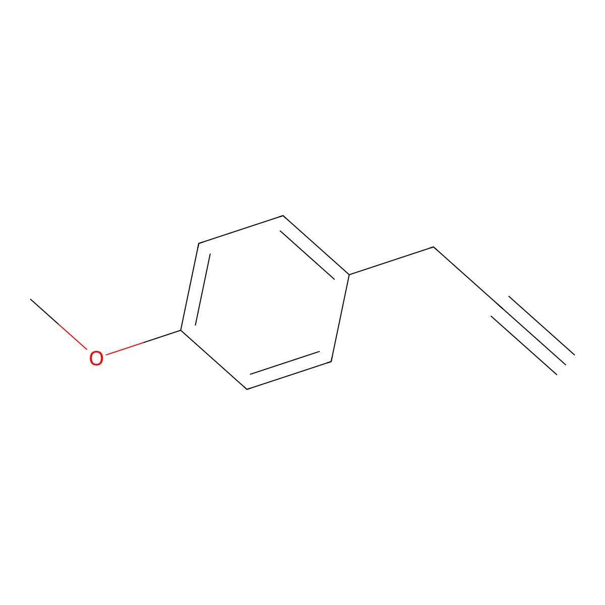 1-Methoxy-4-(prop-2-yn-1-yl)benzene molecular structure, CAS 13540-76-6