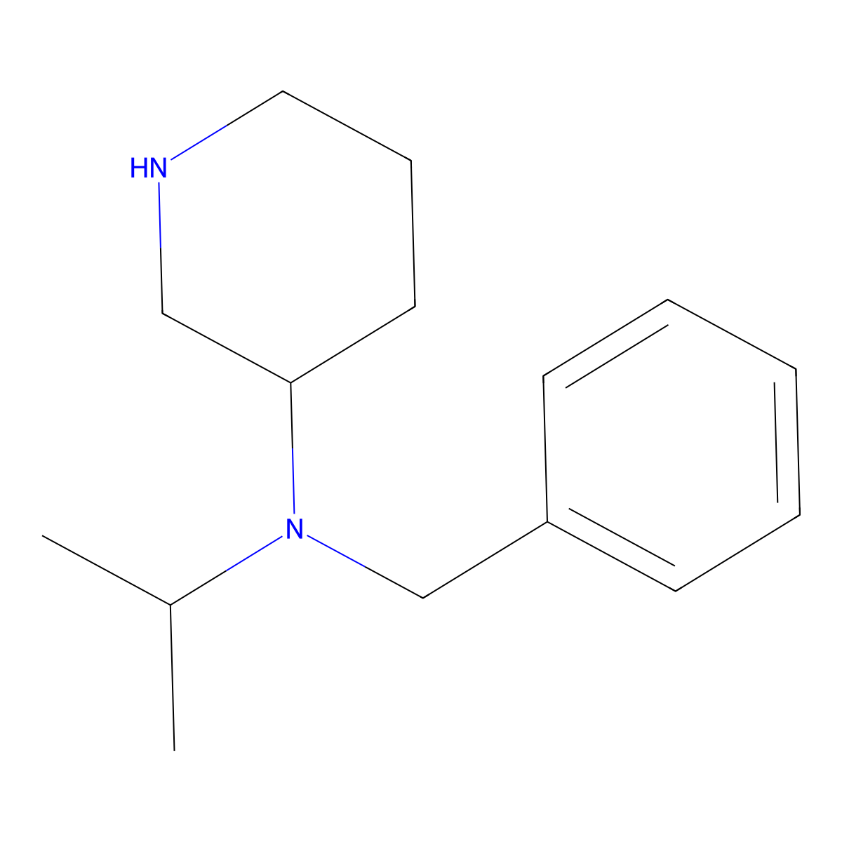 Benzyl-isopropyl-(S)-piperidin-3-yl-amine molecular structure, CAS 1354001-91-4