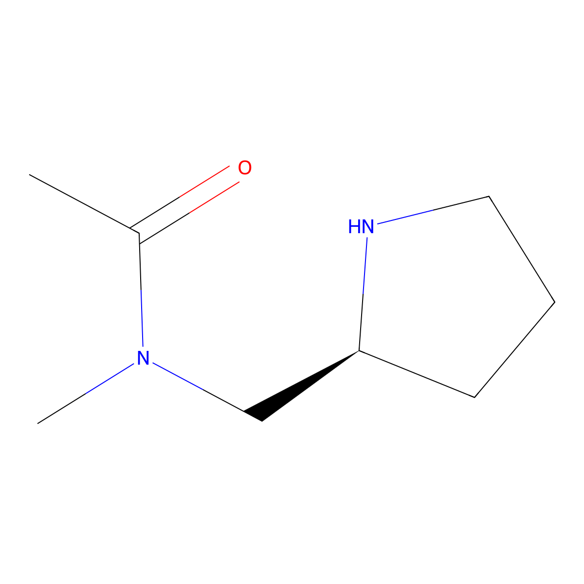 (S)-N-Methyl-N-(pyrrolidin-2-ylmethyl)acetamide molecular structure, CAS 1354001-97-0