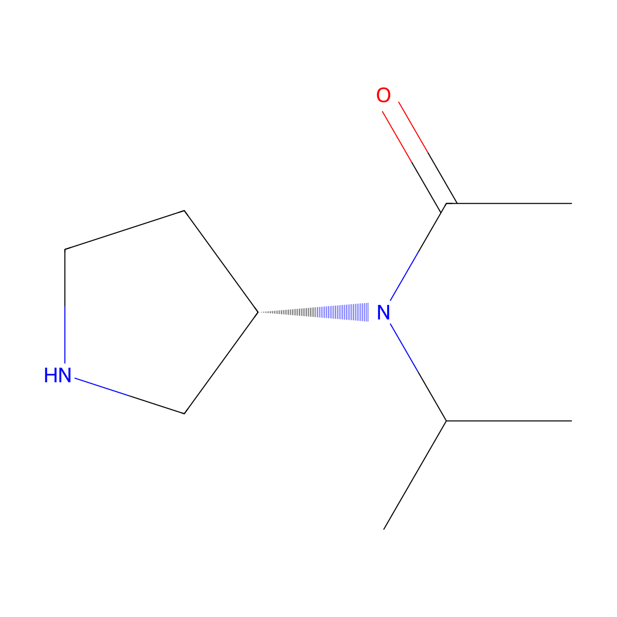 (S)-N-Isopropyl-N-(pyrrolidin-3-yl)acetamide molecular structure, CAS 1354002-03-1