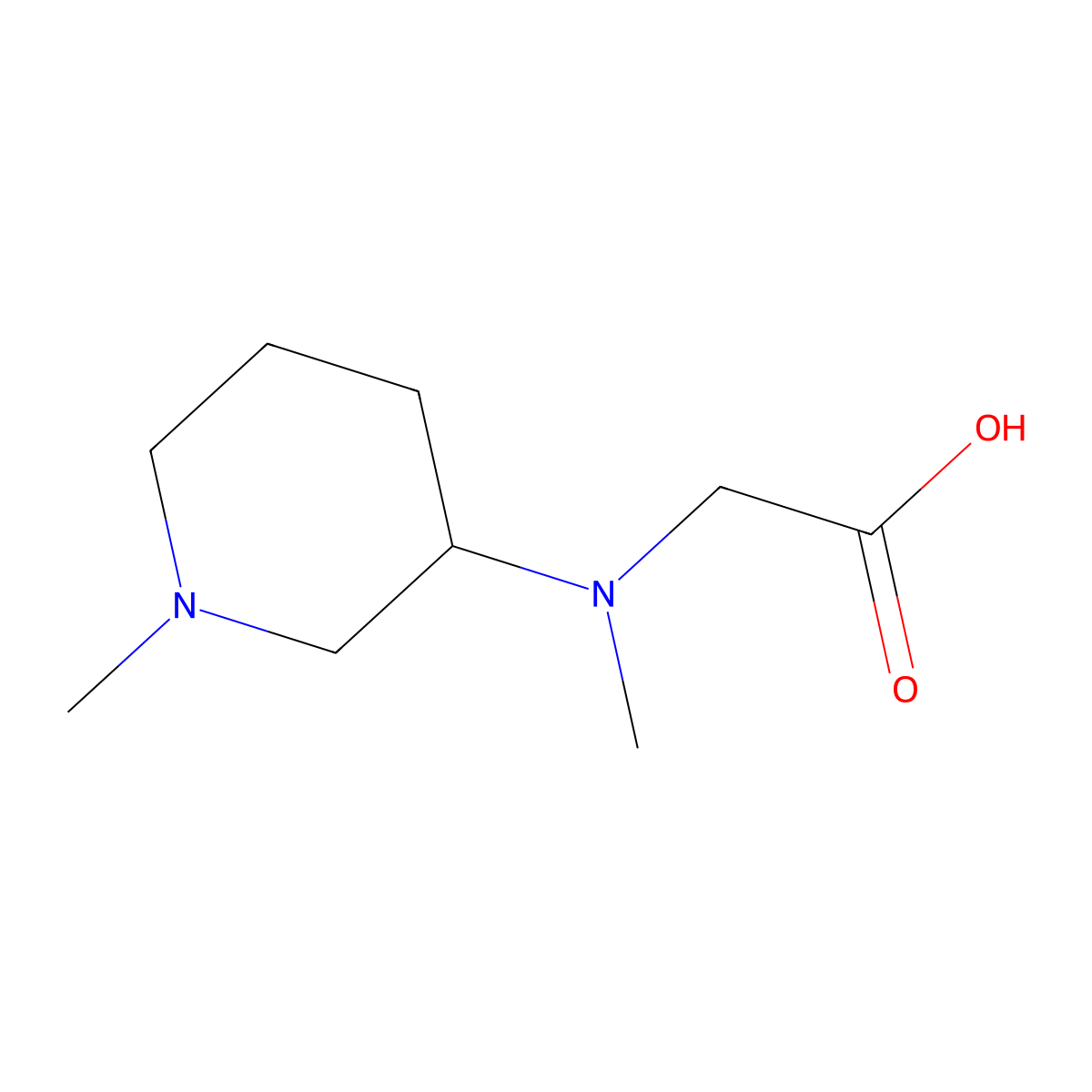 [Methyl-((S)-1-methyl-piperidin-3-yl)-amino]-acetic acid molecular structure, CAS 1354002-73-5