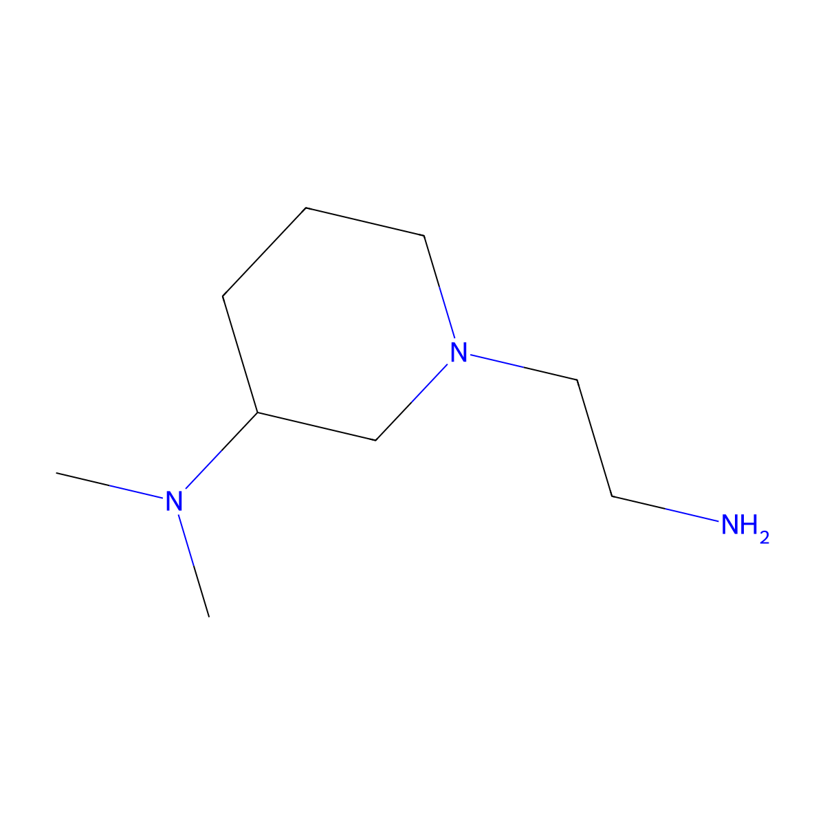 [(S)-1-(2-Amino-ethyl)-piperidin-3-yl]-dimethyl-amine molecular structure, CAS 1354007-29-6