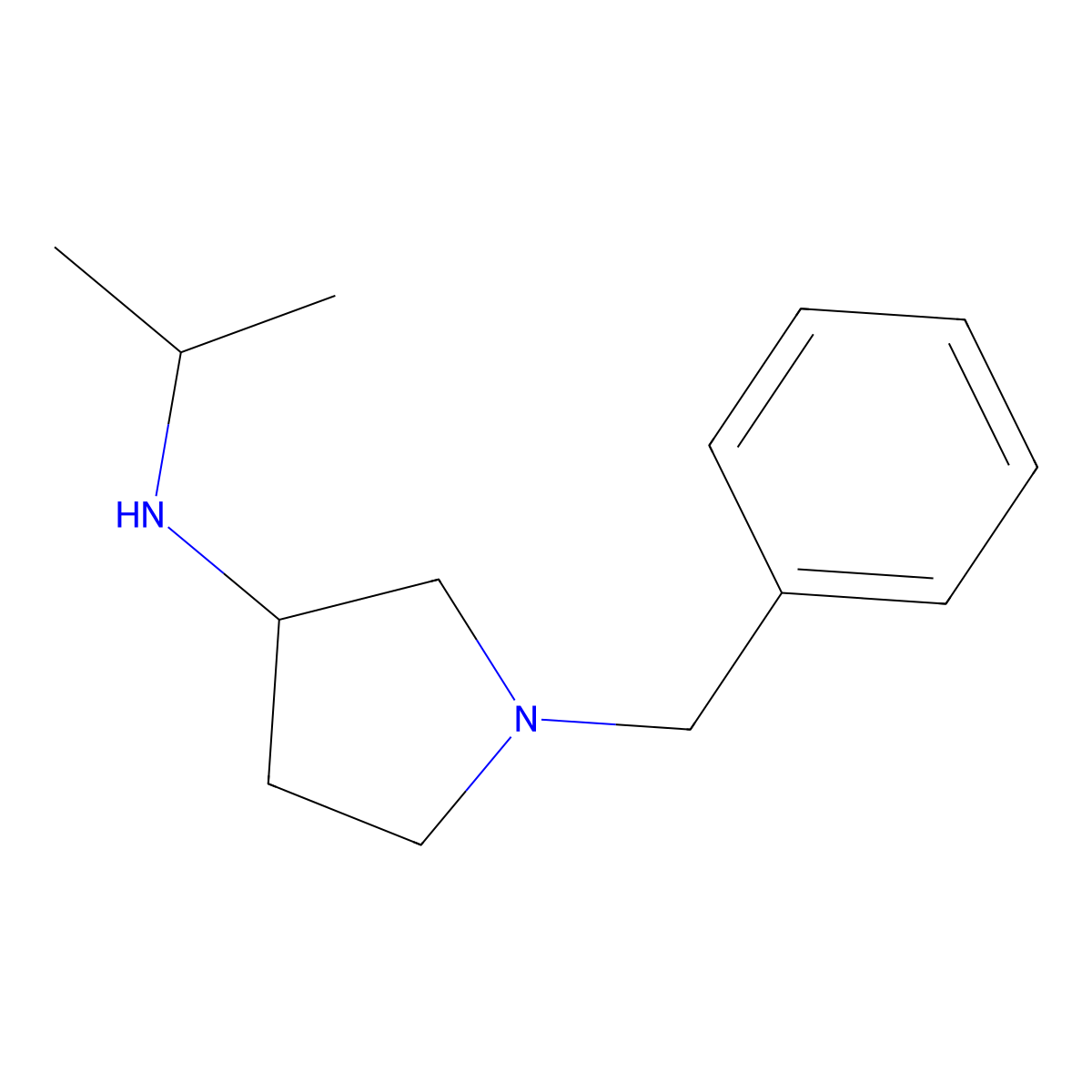 ((S)-1-Benzyl-pyrrolidin-3-yl)-isopropyl-amine molecular structure, CAS 1354009-82-7