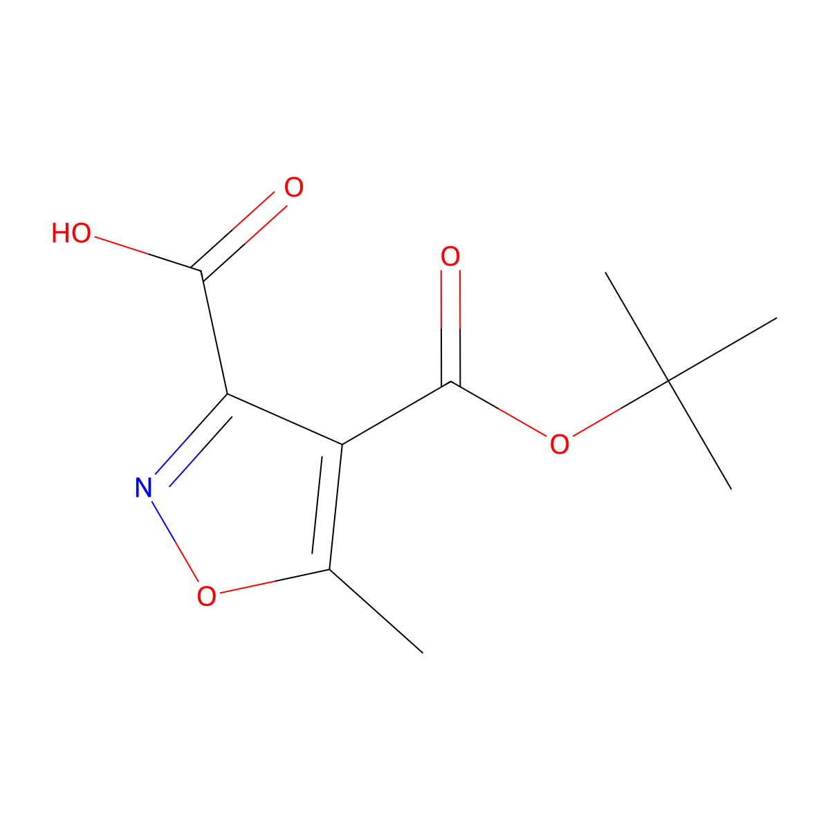 4-(tert-Butoxycarbonyl)-5-methylisoxazole-3-carboxylic acid molecular structure, CAS 135401-79-5