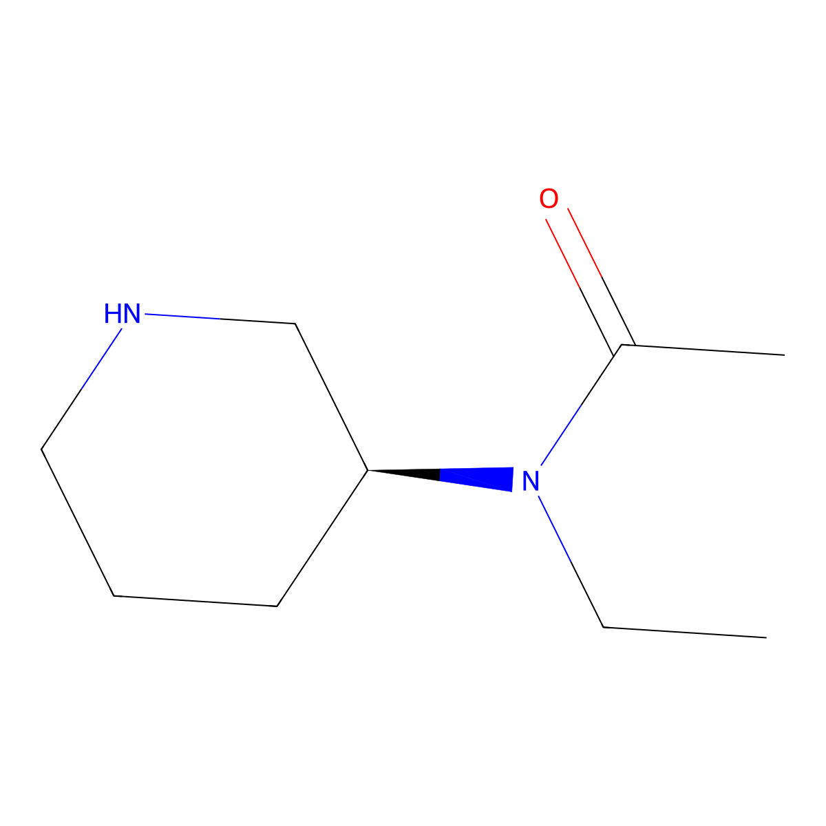 (S)-N-Ethyl-N-(piperidin-3-yl)acetamide molecular structure, CAS 1354018-43-1