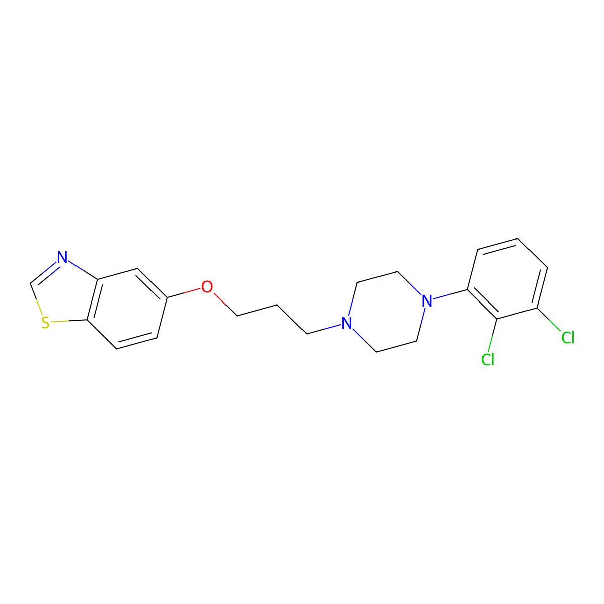 5-(3-(4-(2,3-Dichlorophenyl)piperazin-1-yl)propoxy)benzo[d]thiazole molecular structure, CAS 1354030-52-6