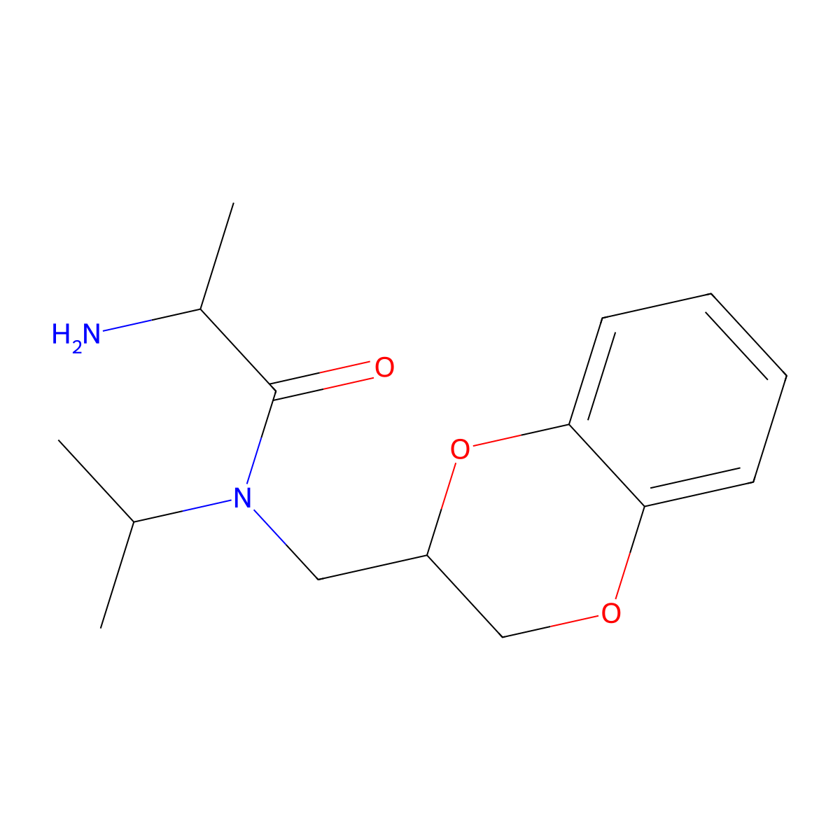 (S)-2-Amino-N-(2,3-dihydro-benzo[1,4]dioxin-2-ylmethyl)-N-isopropyl-propionamide molecular structure, CAS 1354032-97-5