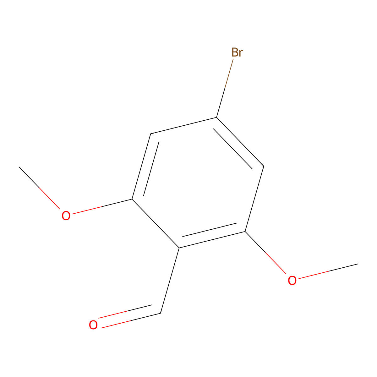 4-Bromo-2,6-dimethoxybenzaldehyde molecular structure, CAS 1354050-38-6