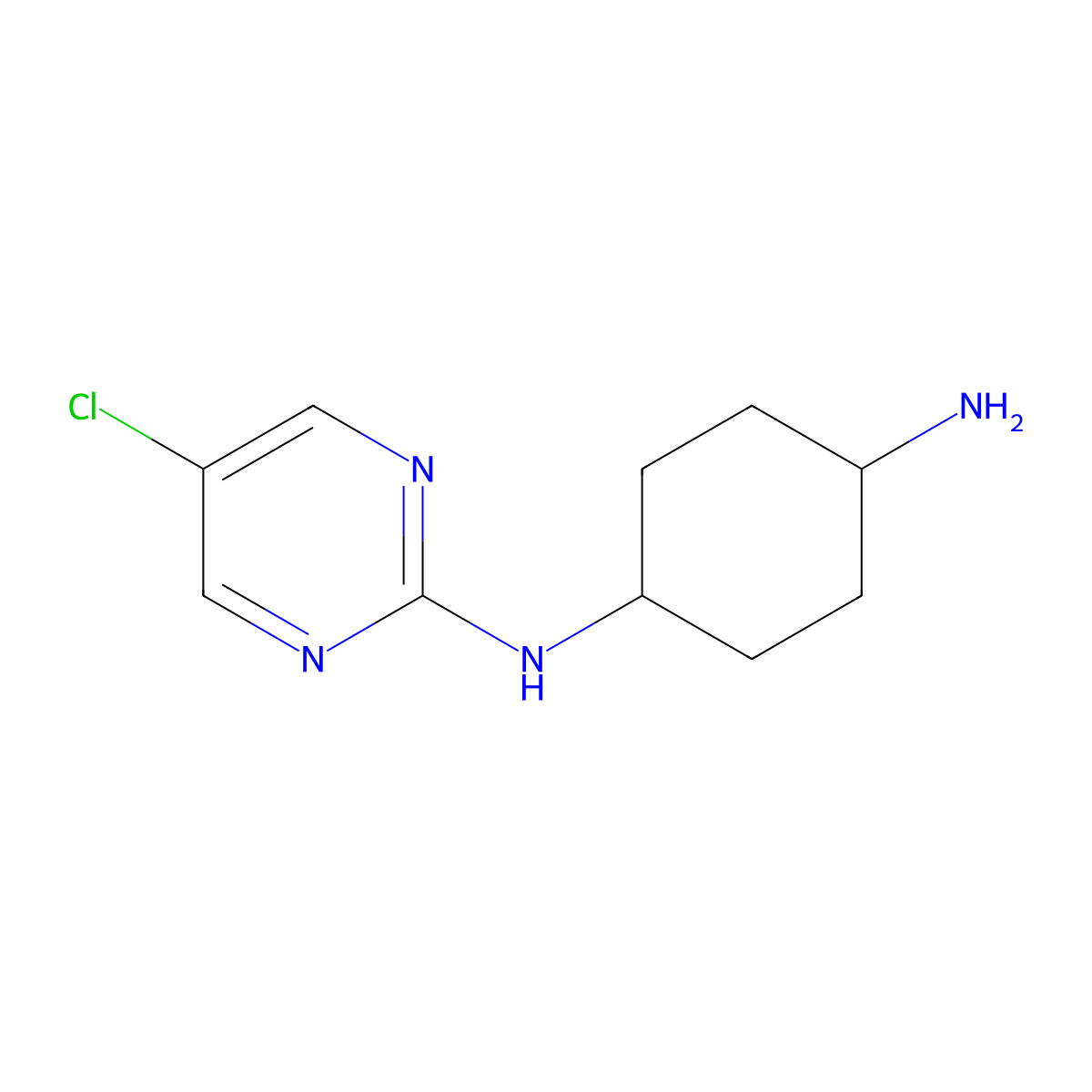 N1-(5-Chloropyrimidin-2-yl)cyclohexane-1,4-diamine molecular structure, CAS 1354086-98-8