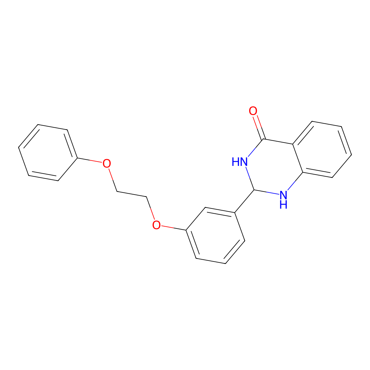 2-(3-(2-Phenoxyethoxy)phenyl)-2,3-dihydroquinazolin-4(1H)-one molecular structure, CAS 1354095-56-9