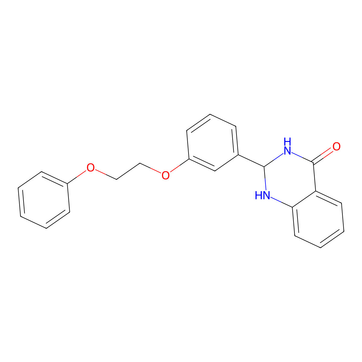 2-(3-(2-Phenoxyethoxy)phenyl)-2,3-dihydroquinazolin-4(1H)-one molecular structure, CAS 1354095-56-9