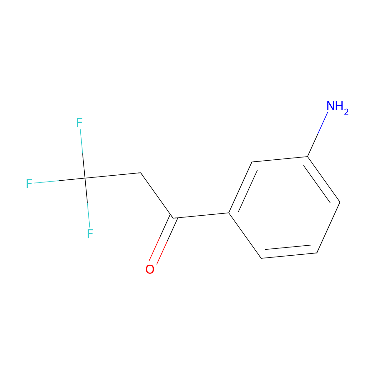 1-(3-Aminophenyl)-3,3,3-trifluoropropan-1-one molecular structure, CAS 13541-13-4