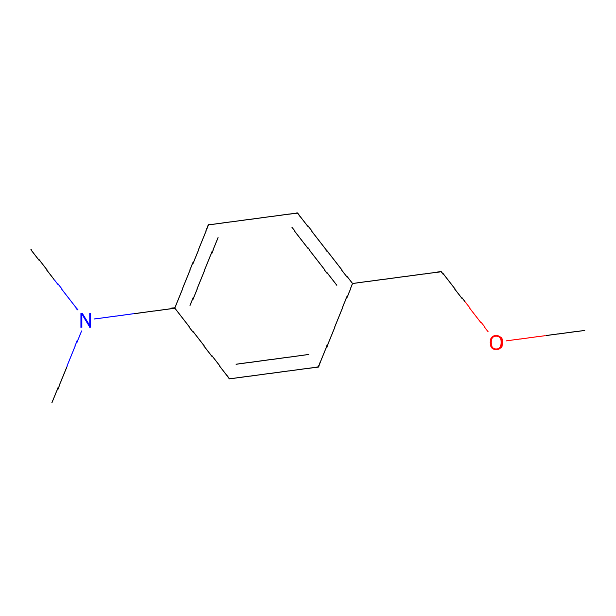 4-(methoxymethyl)-N,N-dimethylaniline molecular structure, CAS 13541-33-8