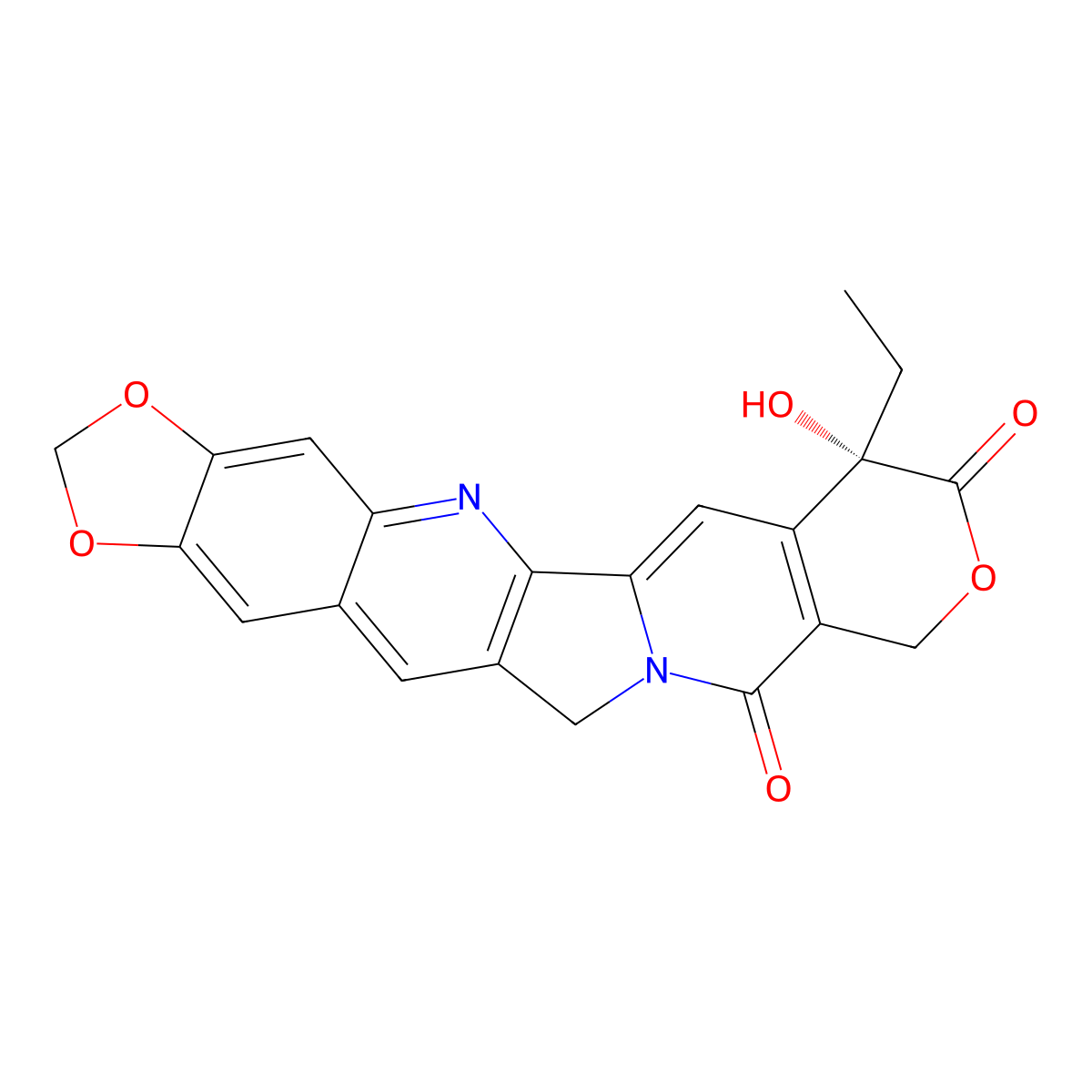 10,11-Methylenedioxy-20-camptothecin molecular structure, CAS 135415-73-5